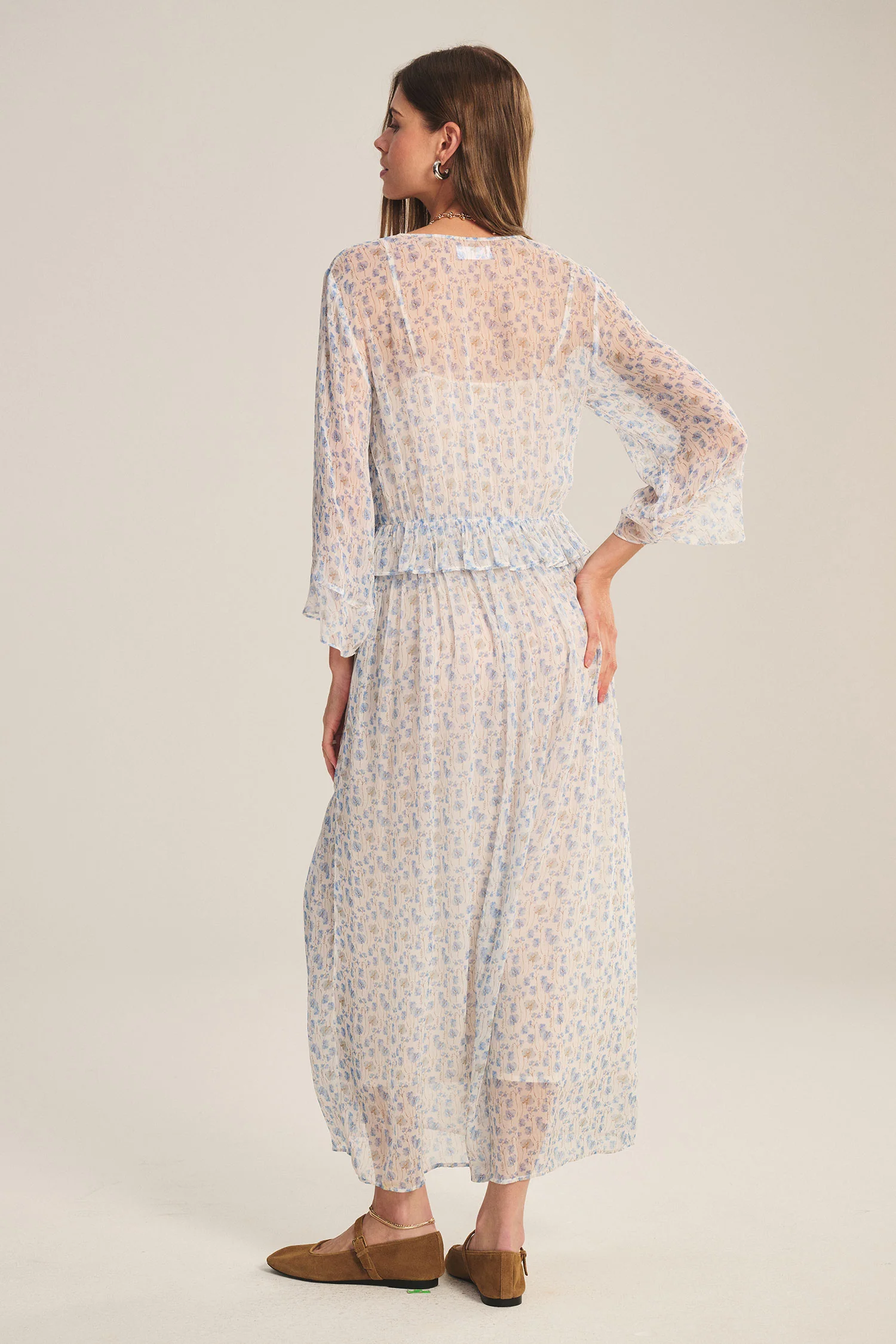 AERIN DRESS IN BLUE - Image 4