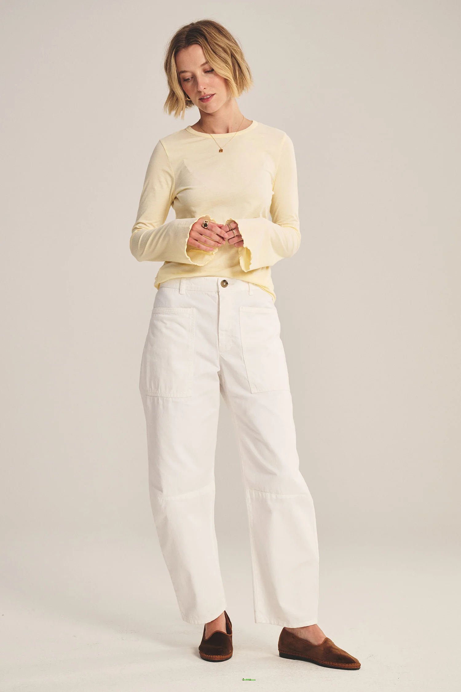 BRYLIE TROUSER IN SLEET - Image 2