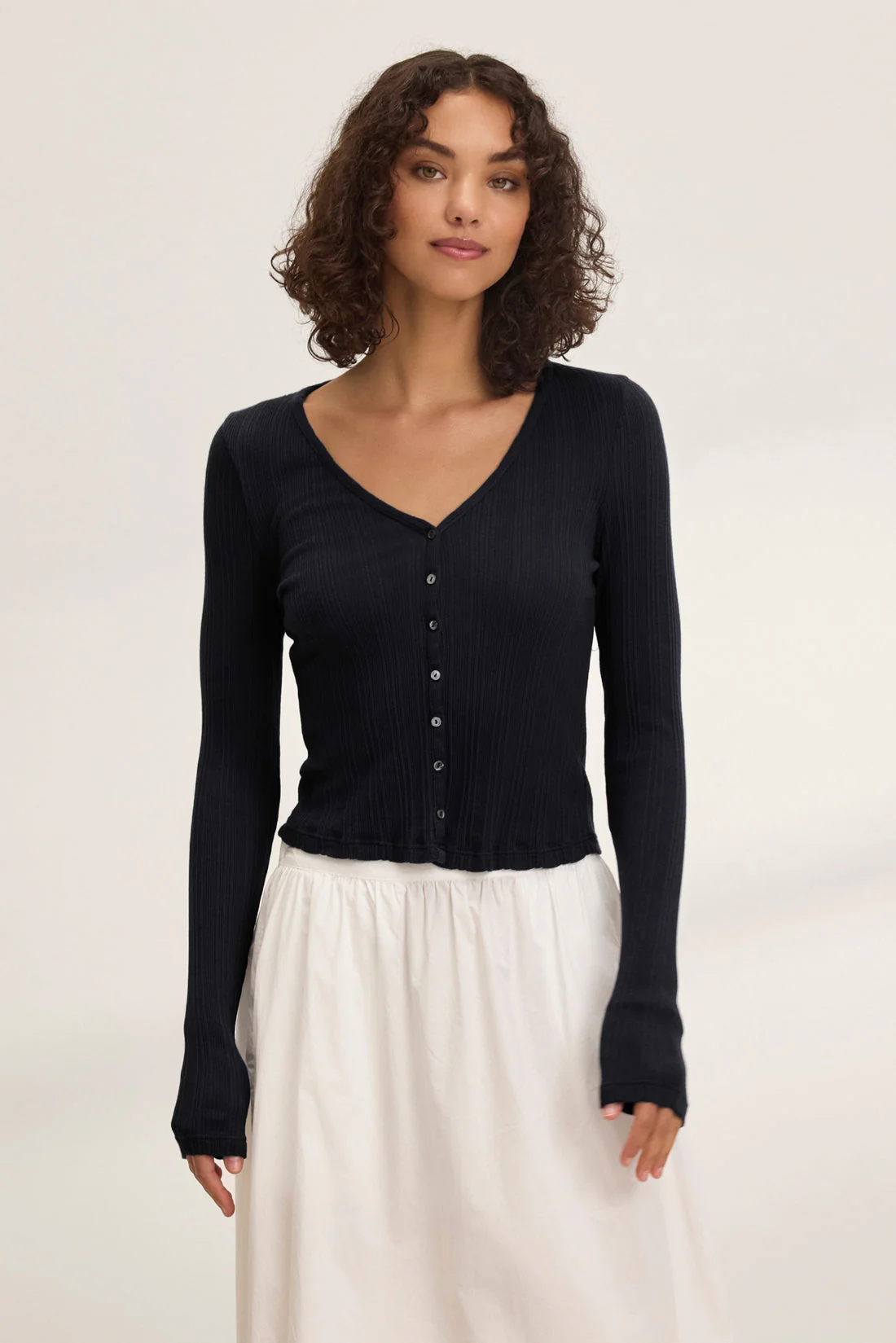 DREW CARDIGAN IN BLACK