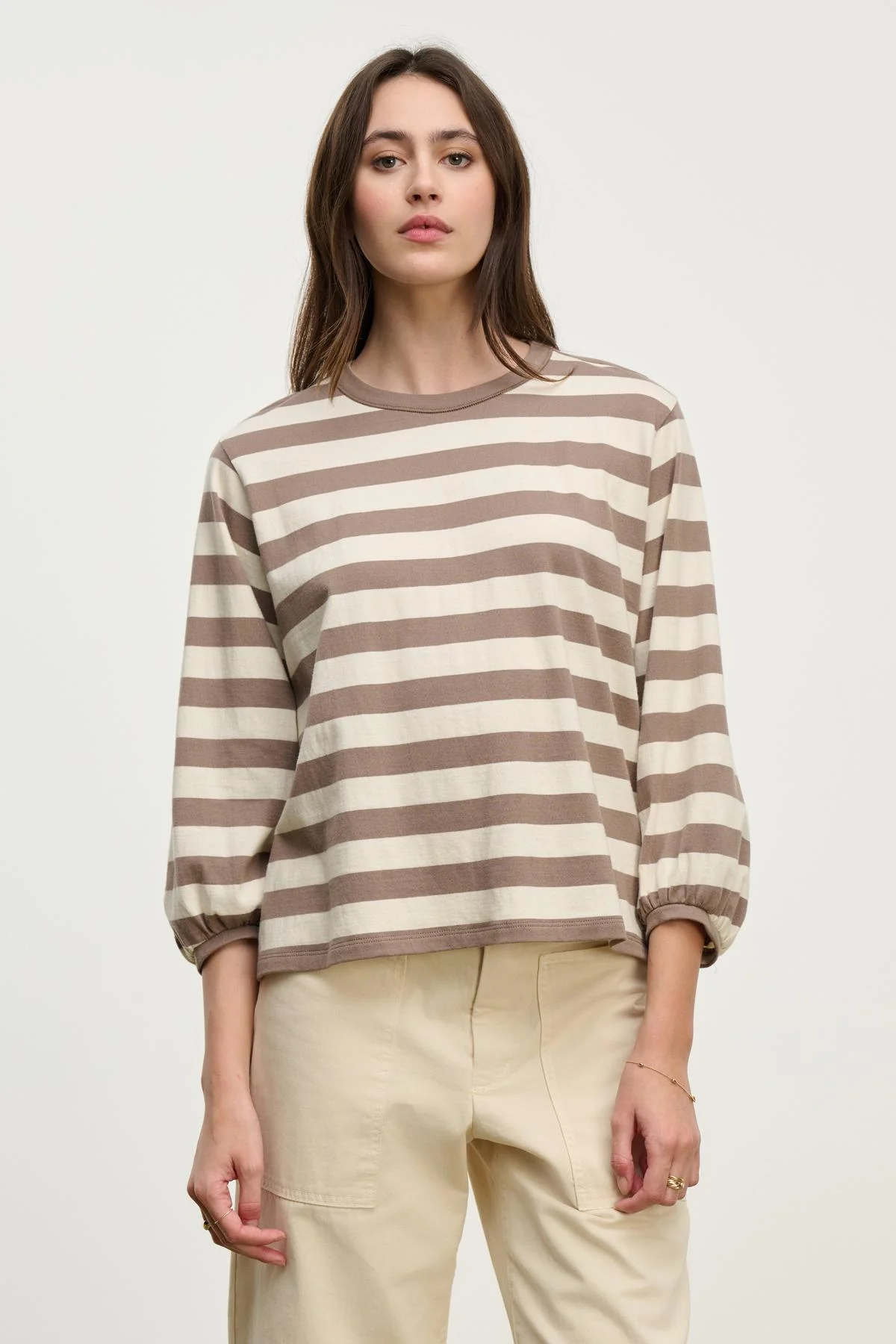 EDORA TOP IN MOCHA
