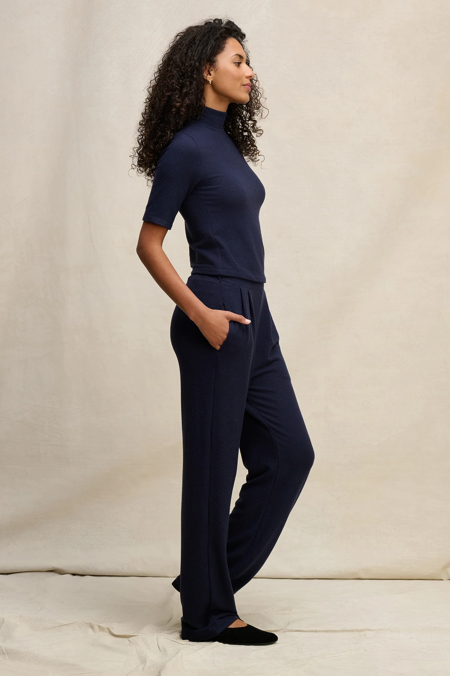 ELIYA TROUSER IN NAVY - Image 2