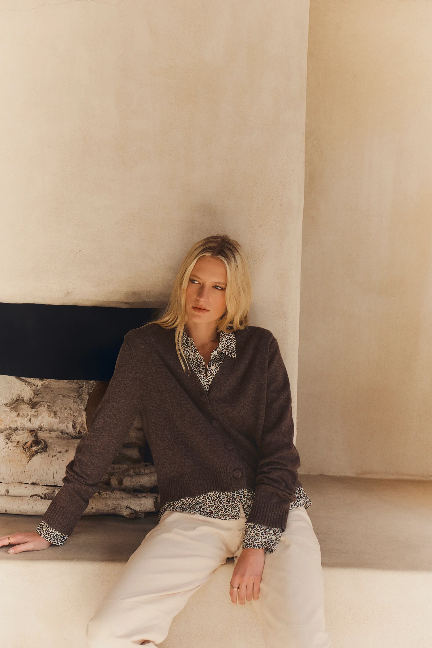 ETNA CARDIGAN IN ESPRESSO