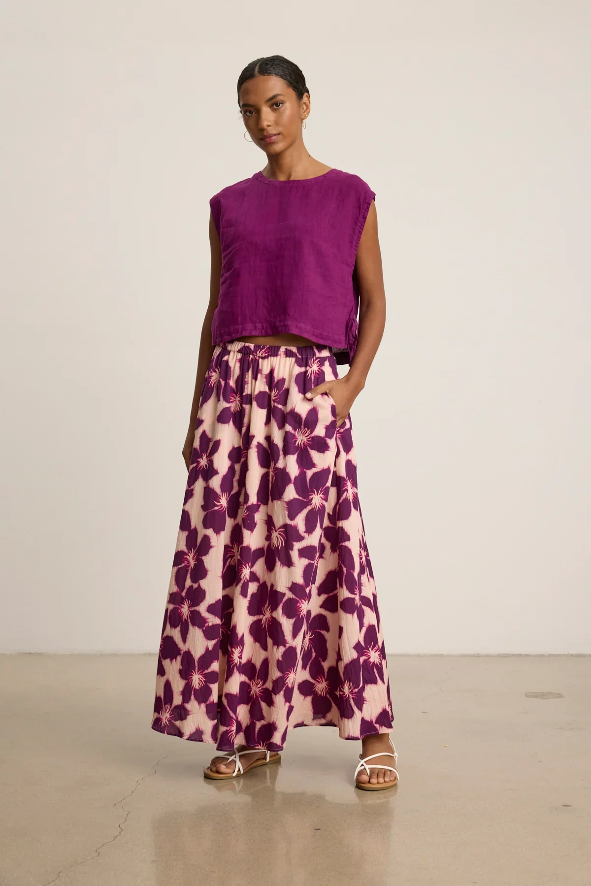JESS SKIRT IN BERRY