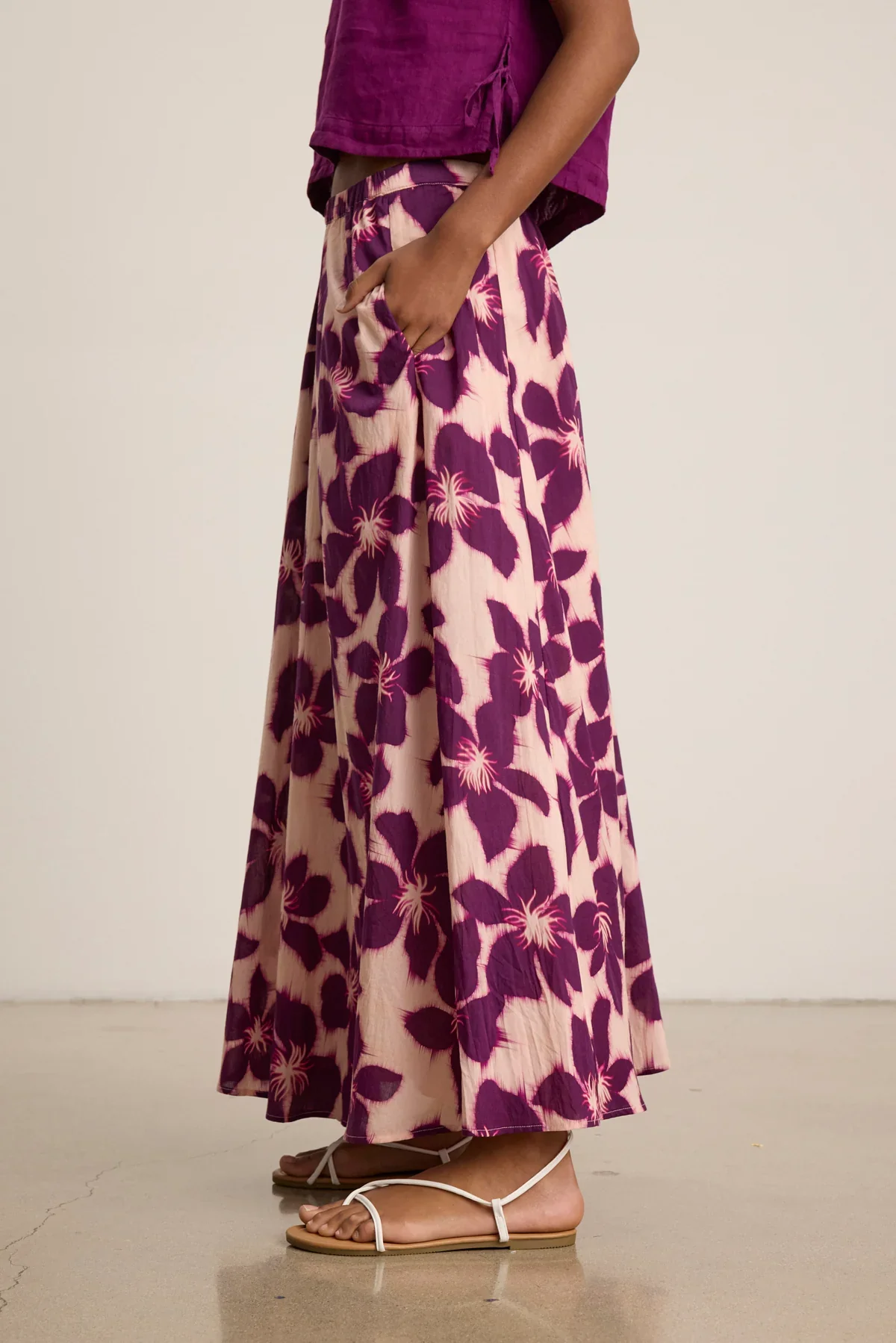 JESS SKIRT IN BERRY - Image 2