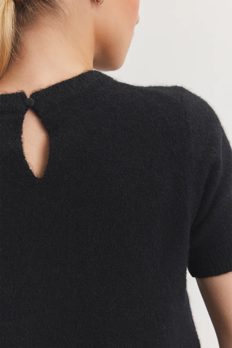 LAYTON KNIT TOP IN BLACK - Image 4
