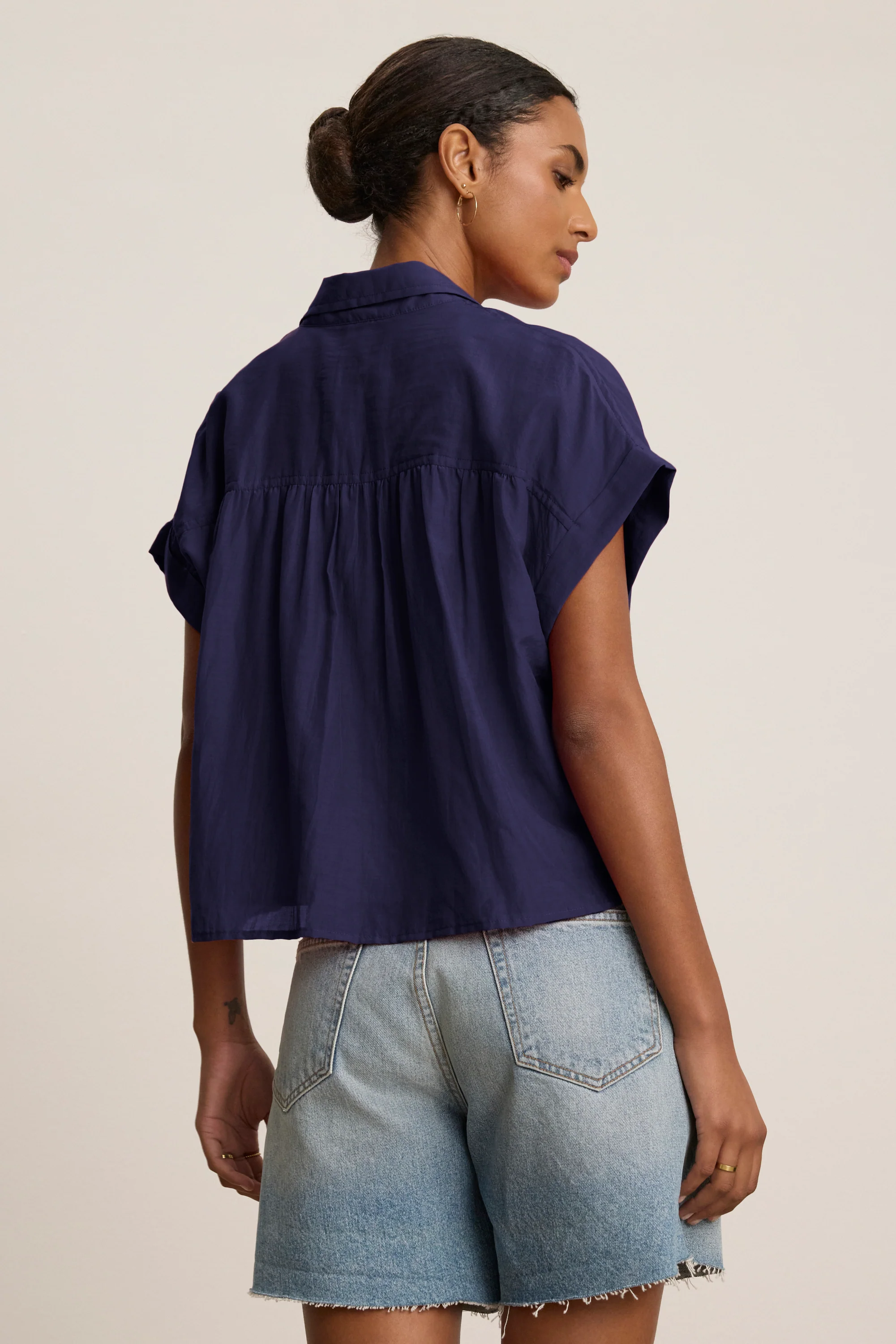 RIE TOP IN NAVY - Image 3